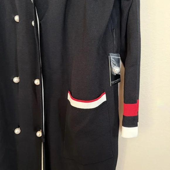 Eloquii Black and White Knit Dress NWT - Picture 3 of 9